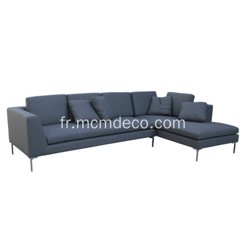 Sofa sectionnel en tissu B &amp; B Italia forme L, Charles